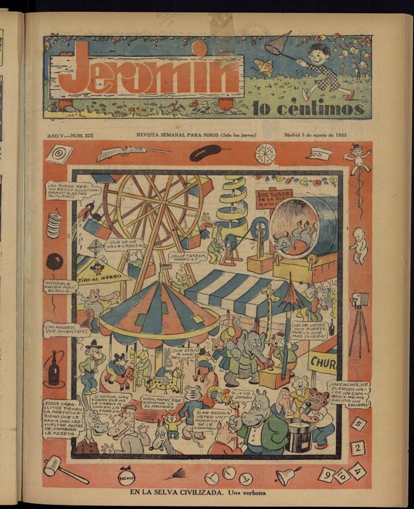 Miniatura de Jeromín : revista ilustrada para niños del 3 de agosto de 1933, nº 221