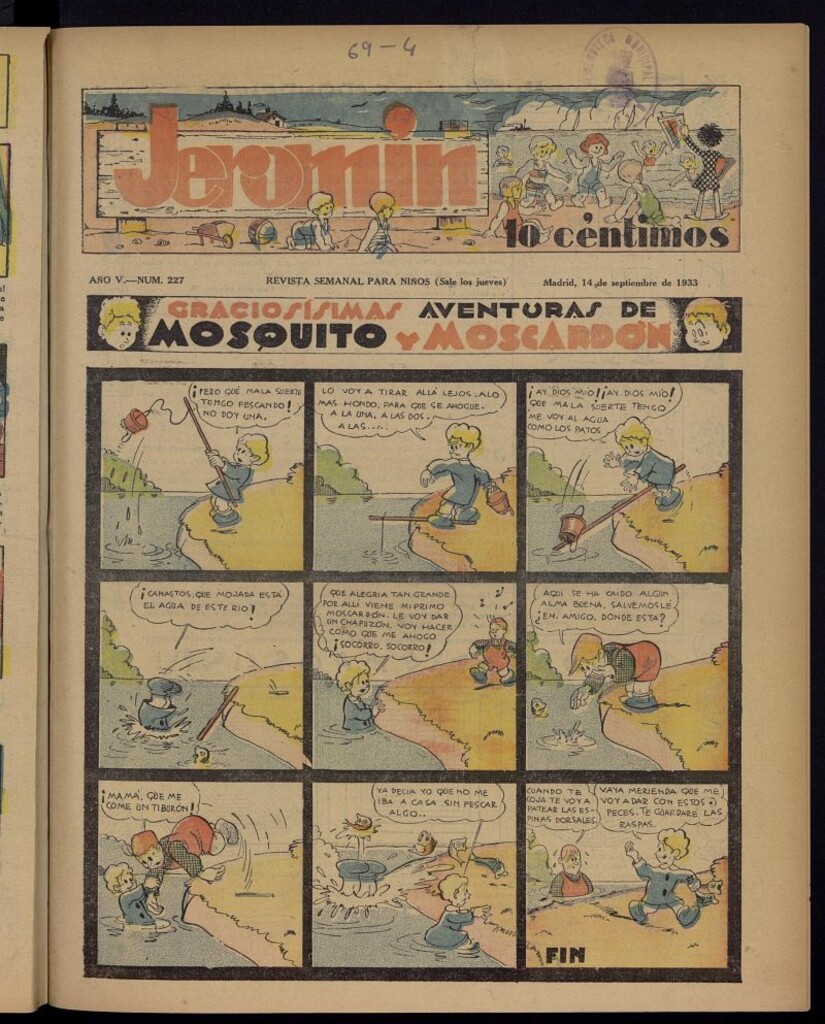 Miniatura de Jeromín : revista ilustrada para niños del 14 de septiembre de 1933, nº 227