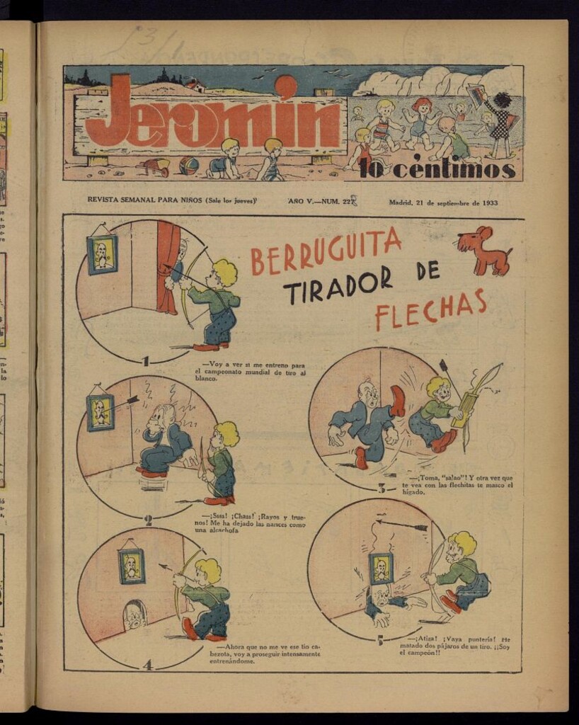 Miniatura de Jeromín : revista ilustrada para niños del 21 de septiembre de 1933, nº 228