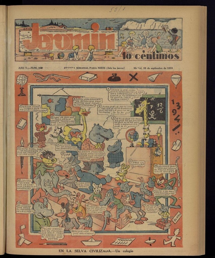 Miniatura de Jeromín : revista ilustrada para niños del 28 de septiembre de 1933, nº 229