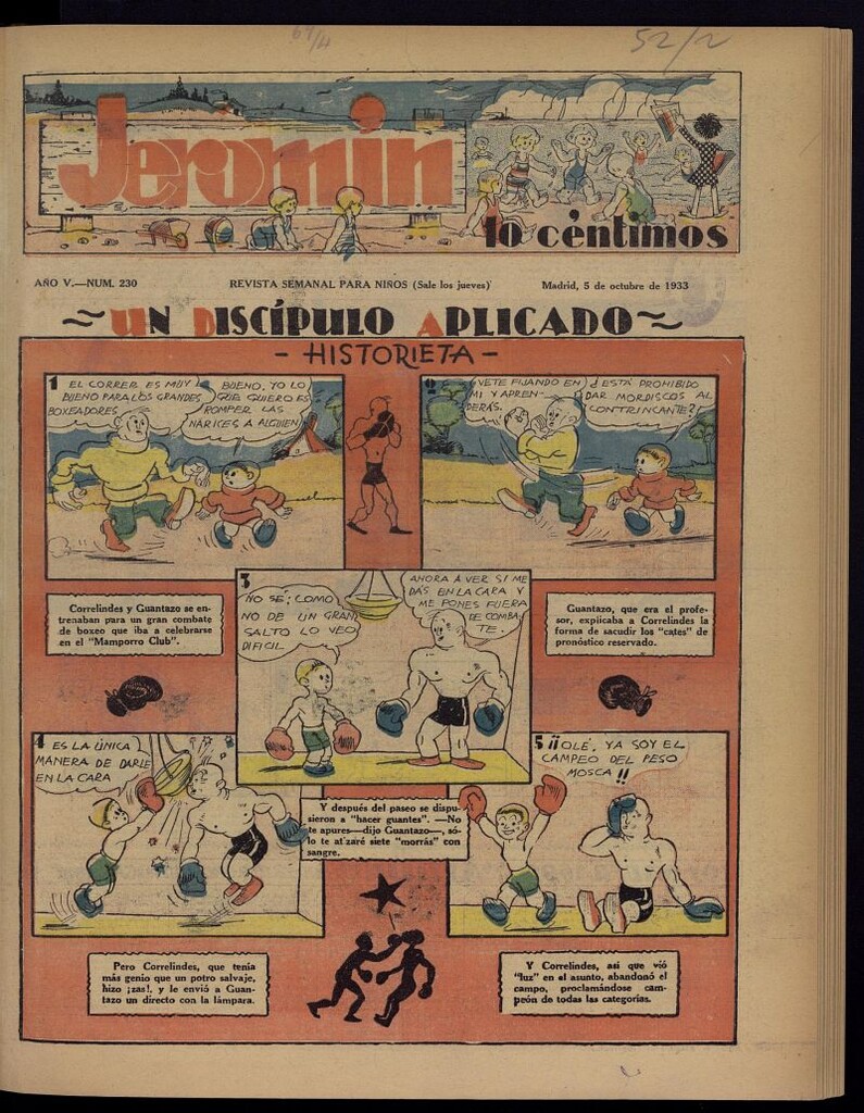 Miniatura de Jeromín : revista ilustrada para niños del 5 de octubre de 1933, nº 230
