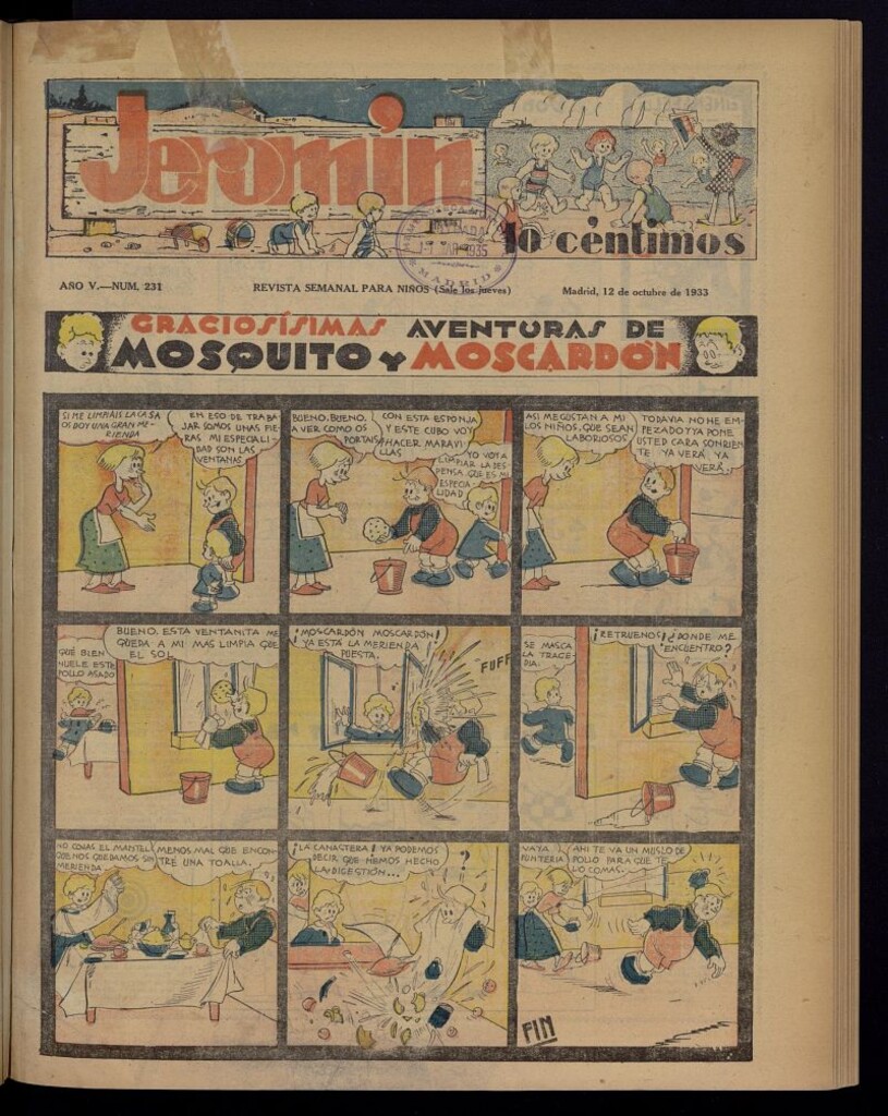 Miniatura de Jeromín : revista ilustrada para niños del 12 de octubre de 1933, nº 231