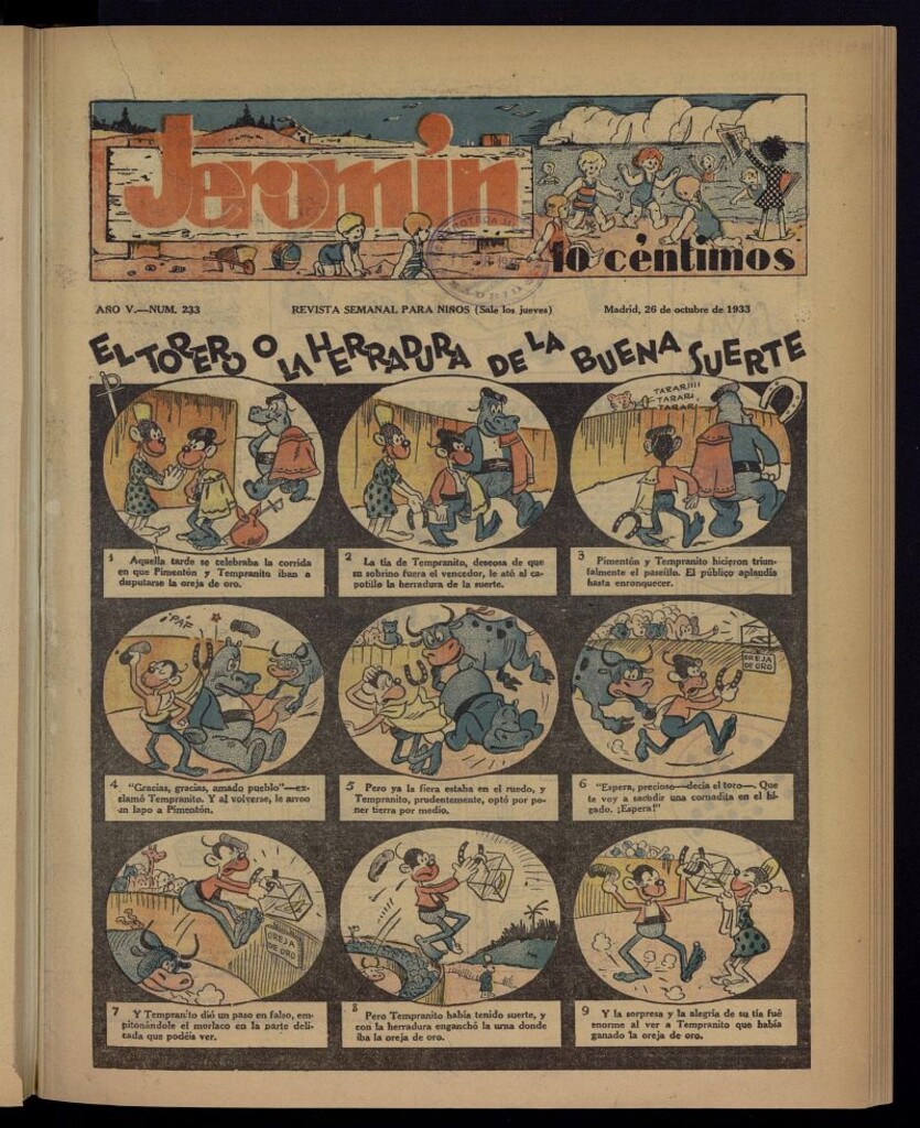 Miniatura de Jeromín : revista ilustrada para niños del 26 de octubre de 1933, nº 233