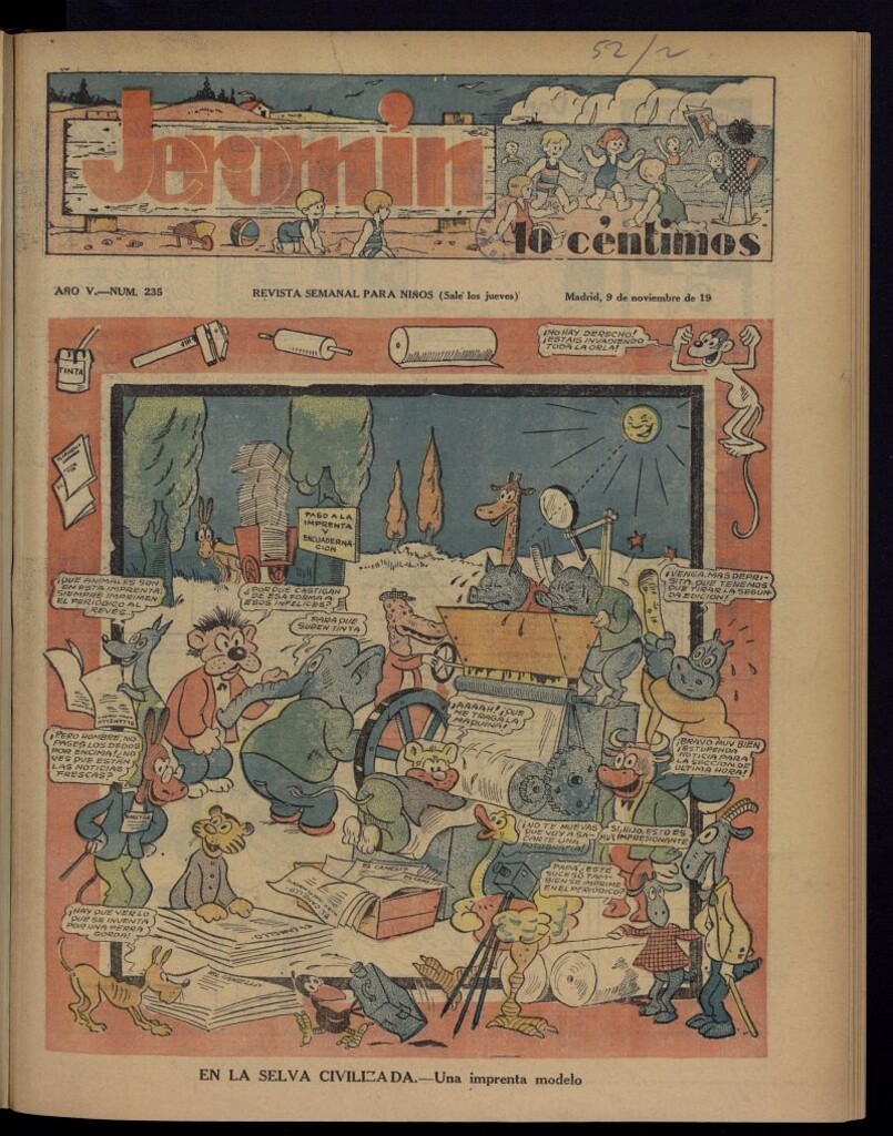 Miniatura de Jeromín : revista ilustrada para niños del 9 de noviembre de 1933, nº 235