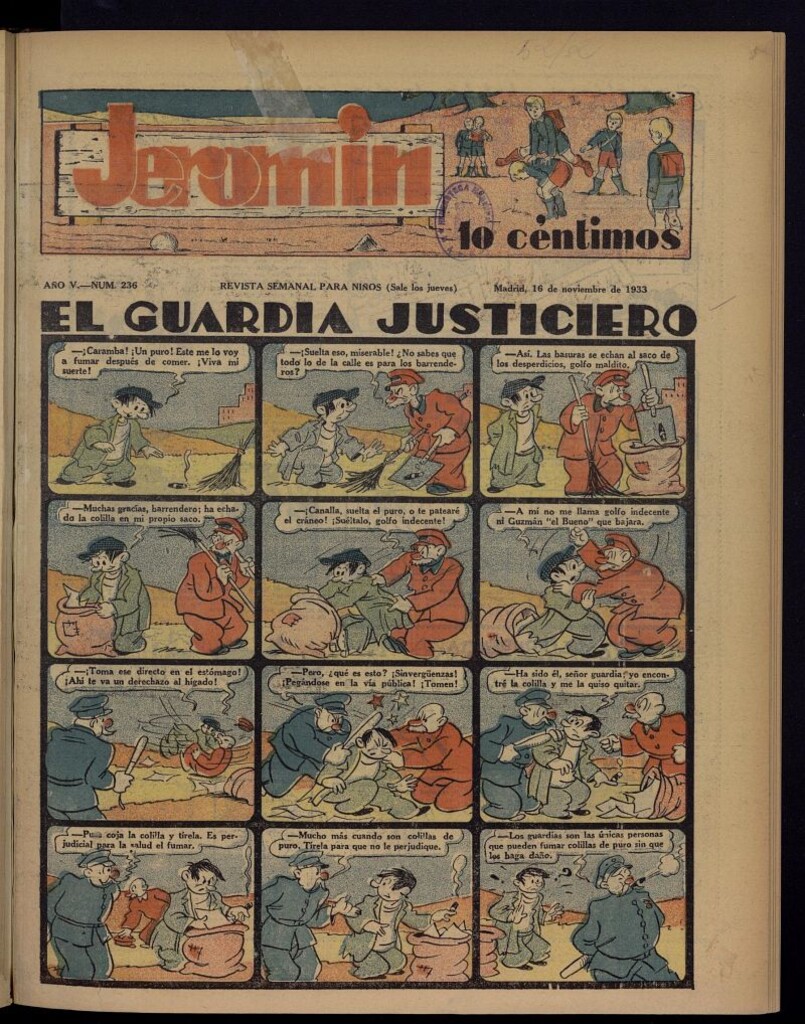 Miniatura de Jeromín : revista ilustrada para niños del 16 de noviembre de 1933, nº 236