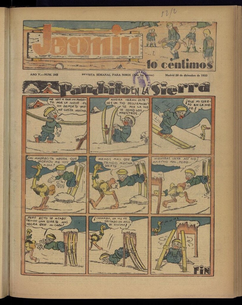 Miniatura de Jeromín : revista ilustrada para niños del 28 de diciembre de 1933, nº 242