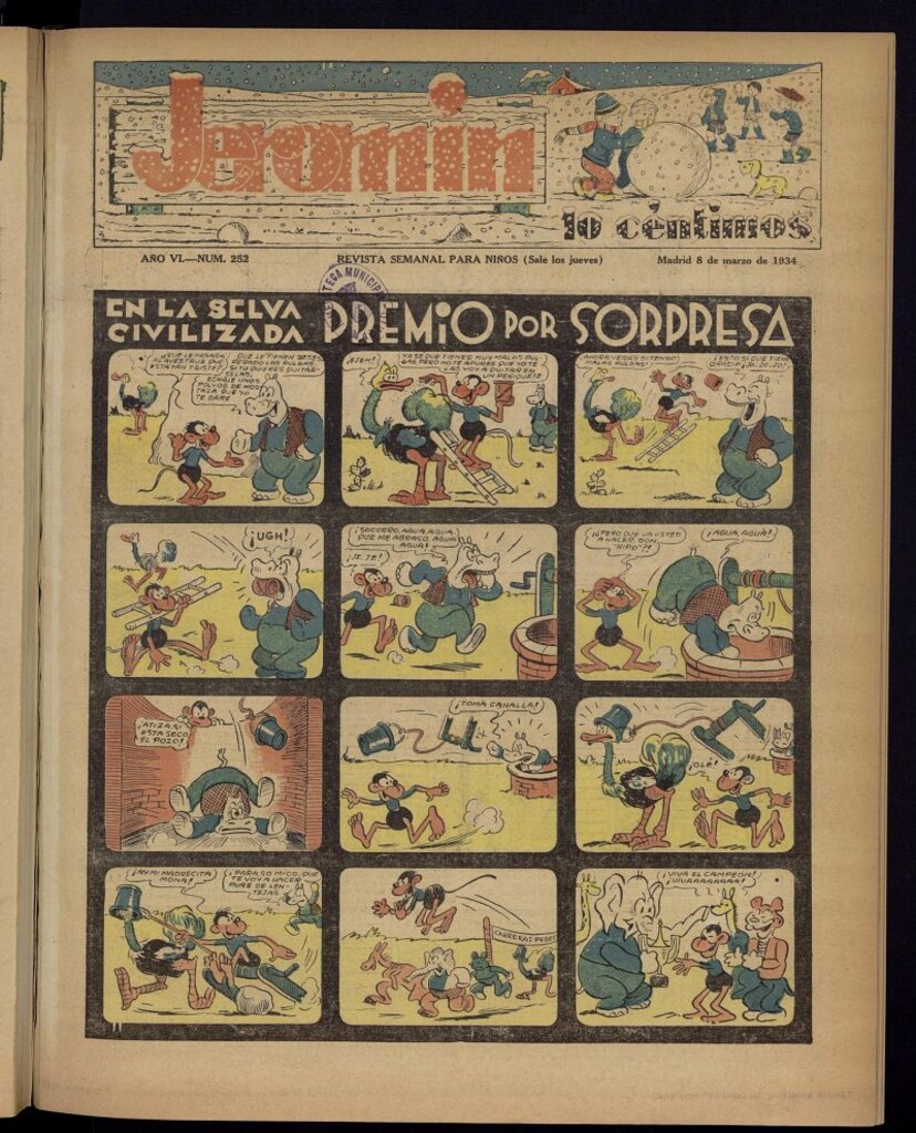 Miniatura de Jeromín : revista ilustrada para niños del 8 de marzo de 1934, nº 252