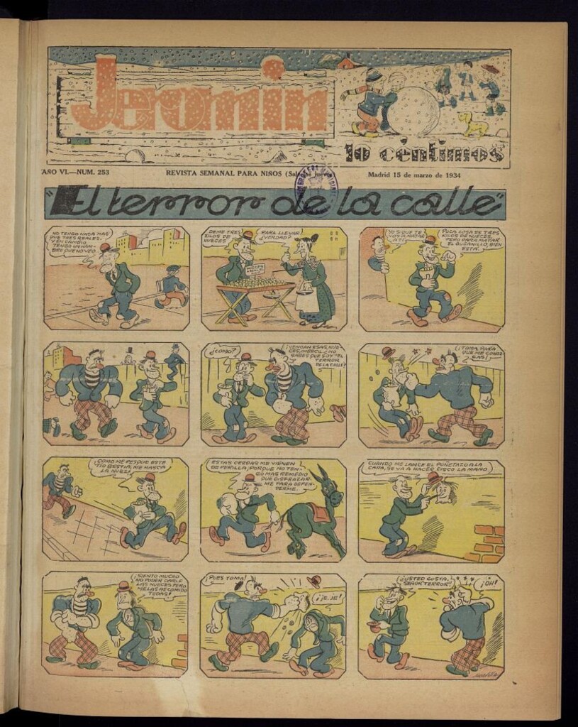 Miniatura de Jeromín : revista ilustrada para niños del 15 de marzo de 1934, nº 253