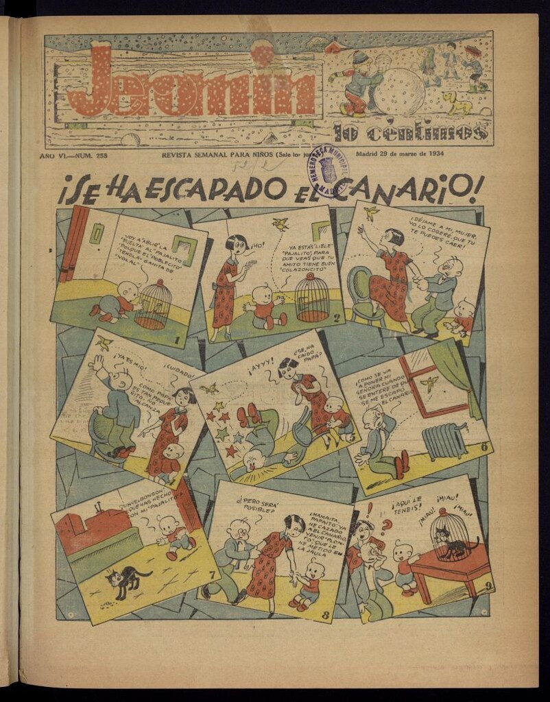 Miniatura de Jeromín : revista ilustrada para niños del 29 de marzo de 1934, nº 255