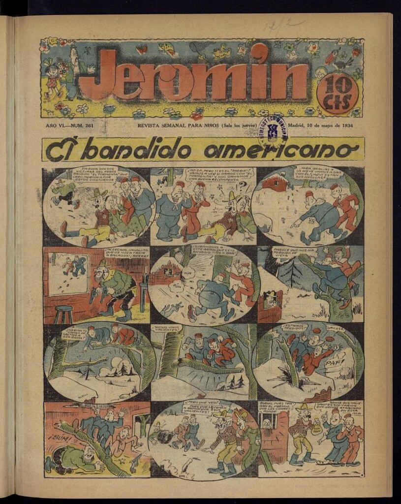 Miniatura de Jeromín : revista ilustrada para niños del 10 de mayo de 1934, nº 261