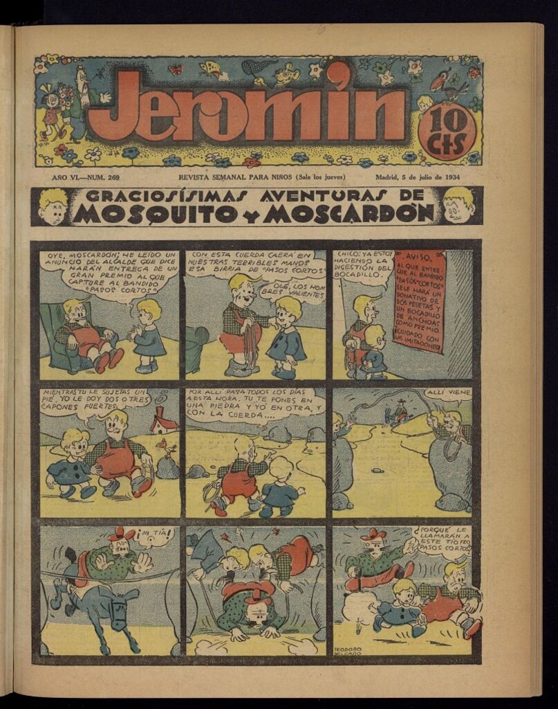 Miniatura de Jeromín : revista ilustrada para niños del 5 de julio de 1934, nº 269