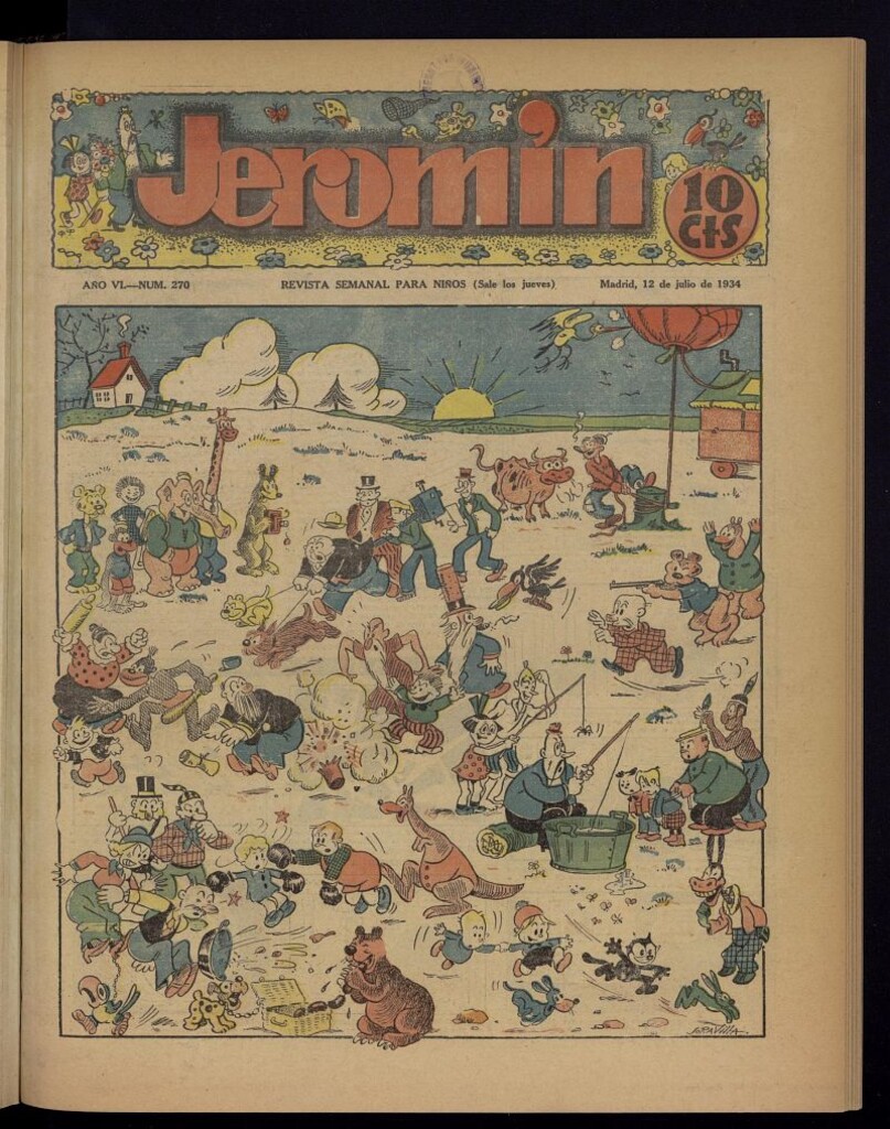 Miniatura de Jeromín : revista ilustrada para niños del 12 de julio de 1934, nº 270