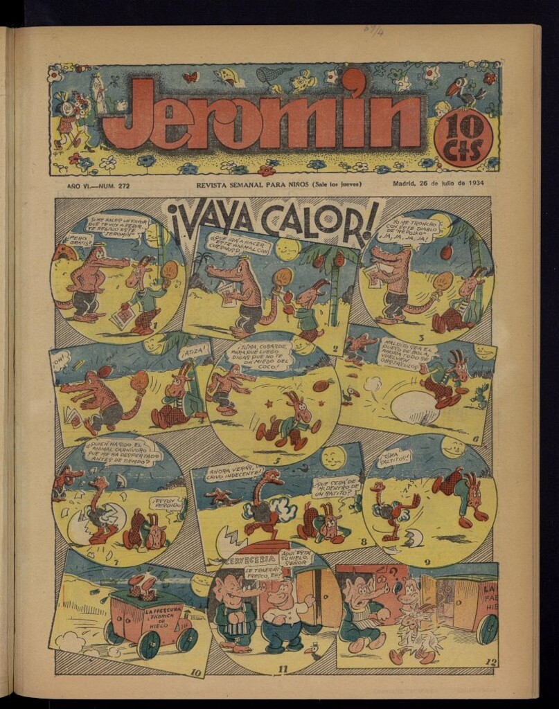 Miniatura de Jeromín : revista ilustrada para niños del 26 de julio de 1934, nº 272