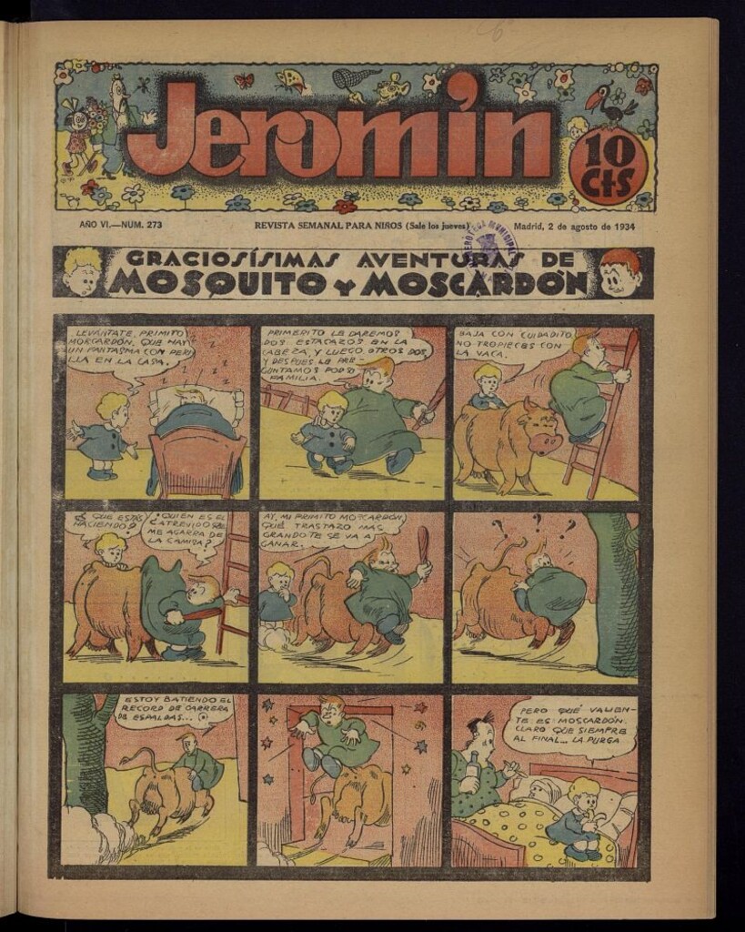 Miniatura de Jeromín : revista ilustrada para niños del 2 de agosto de 1934, nº 273