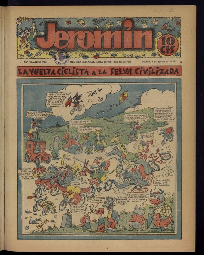Miniatura de Jeromín : revista ilustrada para niños del 9 de agosto de 1934, nº 274