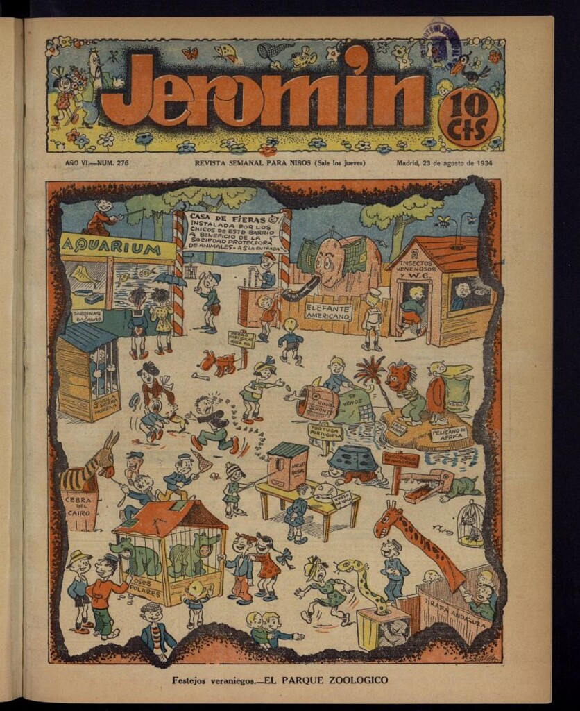 Miniatura de Jeromín : revista ilustrada para niños del 23 de agosto de 1934, nº 276