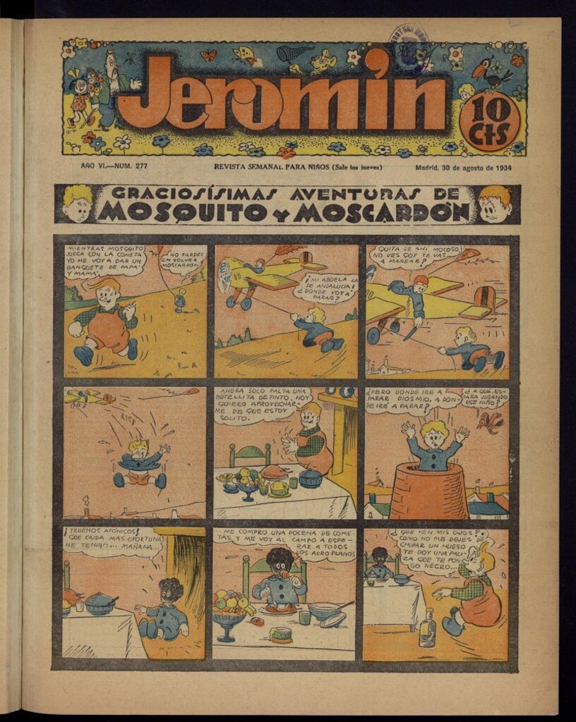 Miniatura de Jeromín : revista ilustrada para niños del 30 de agosto de 1934, nº 277