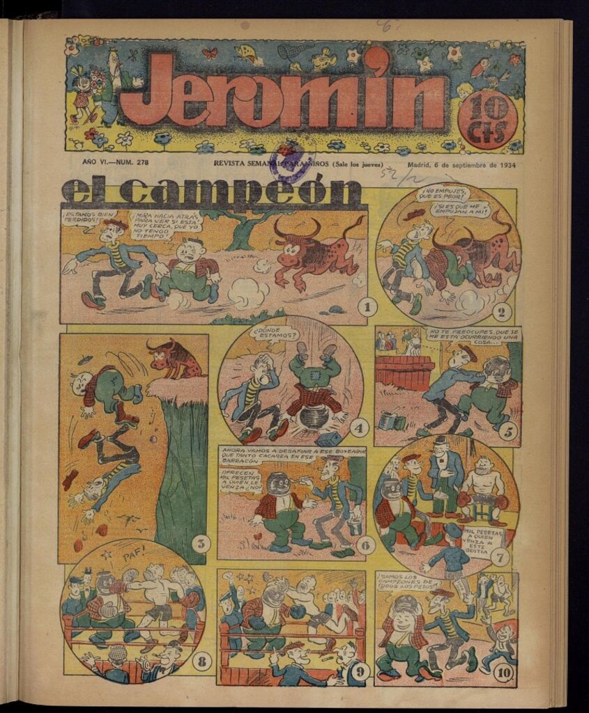 Miniatura de Jeromín : revista ilustrada para niños del 6 de septiembre de 1934, nº 278