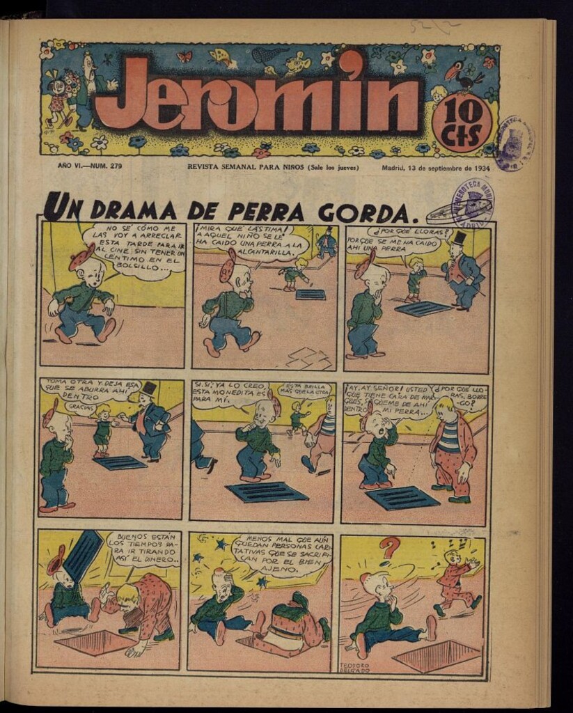 Miniatura de Jeromín : revista ilustrada para niños del 13 de septiembre de 1934, nº 279