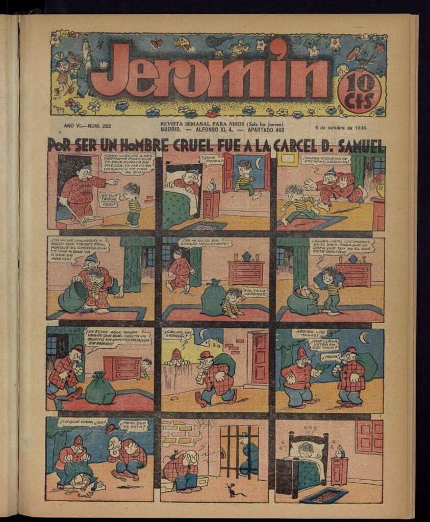 Miniatura de Jeromín : revista ilustrada para niños del 4 de octubre de 1934, nº 282