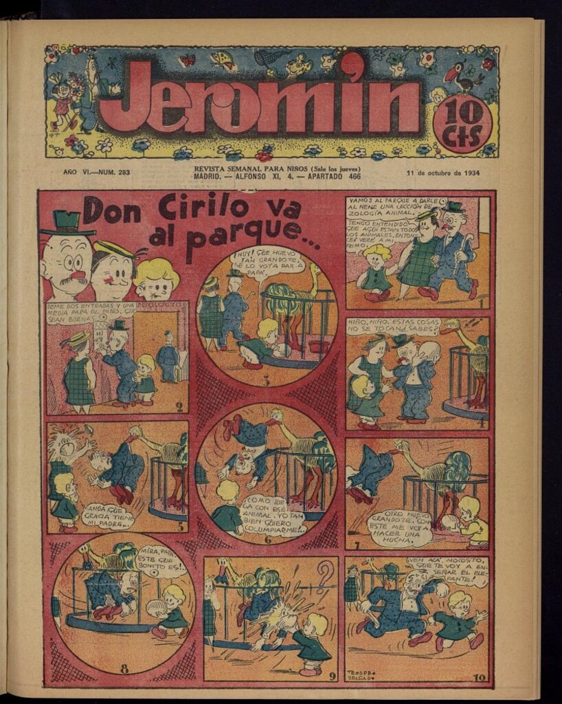 Miniatura de Jeromín : revista ilustrada para niños del 11 de octubre de 1934, nº 283