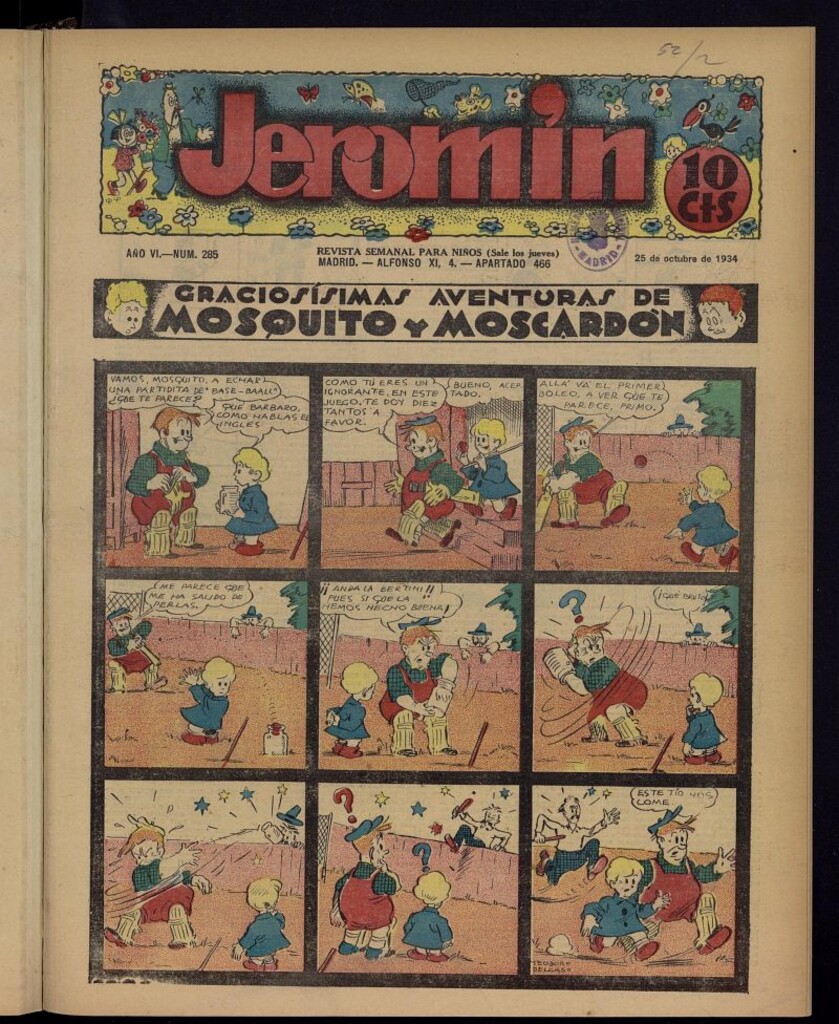 Miniatura de Jeromín : revista ilustrada para niños del 25 de octubre de 1934, nº 285