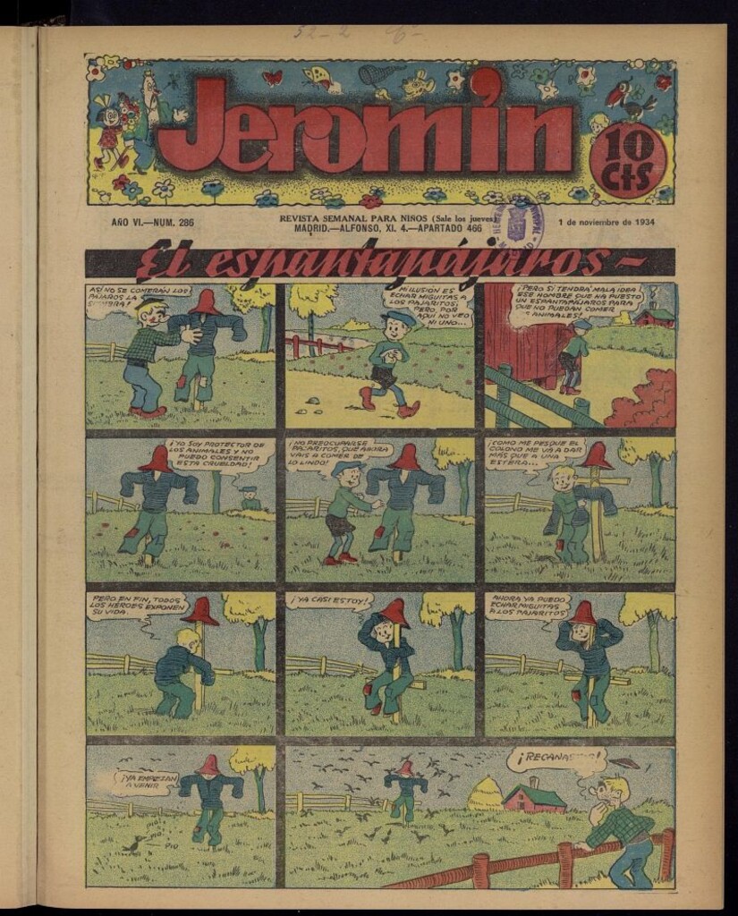 Miniatura de Jeromín : revista ilustrada para niños del 1 de noviembre de 1934, nº 286