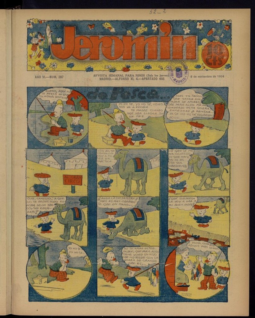 Miniatura de Jeromín : revista ilustrada para niños del 8 de noviembre de 1934, nº 287