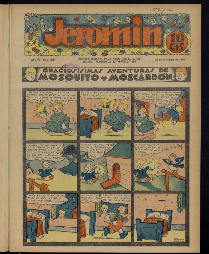 Miniatura de Jeromín : revista ilustrada para niños del 22 de noviembre de 1934, nº 289