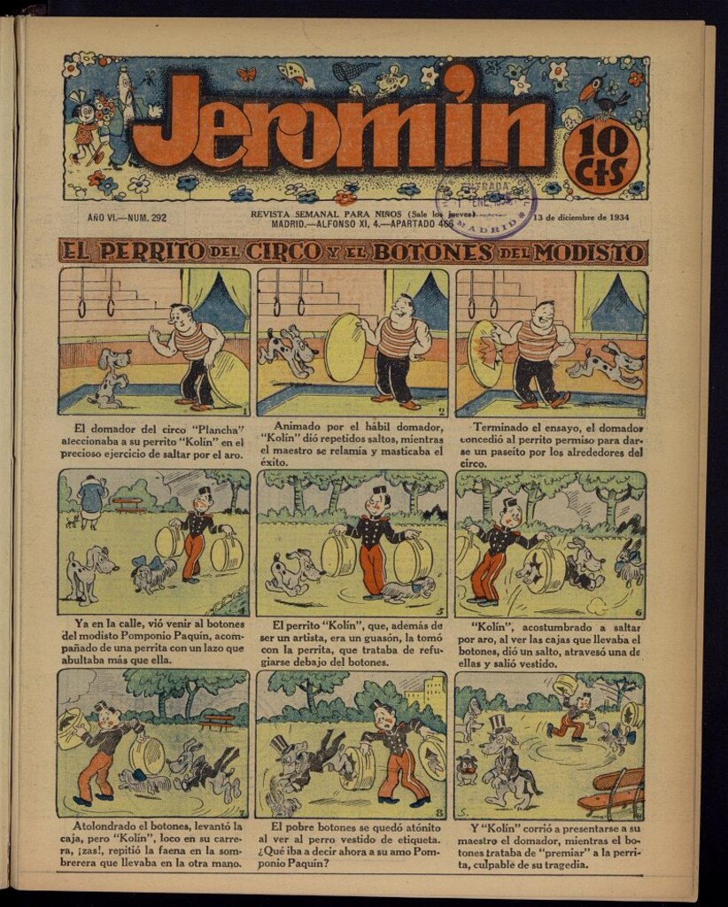 Miniatura de Jeromín : revista ilustrada para niños del 13 de diciembre de 1934, nº 292