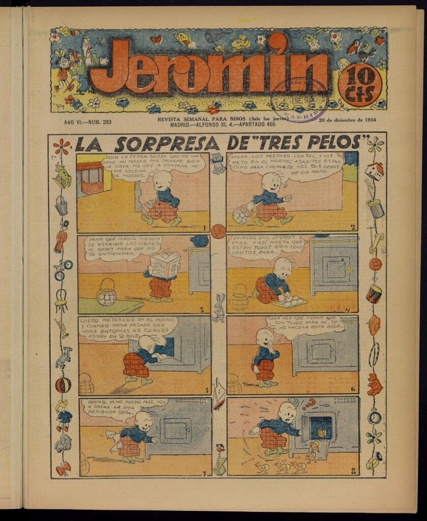 Miniatura de Jeromín : revista ilustrada para niños del 20 de diciembre de 1934, nº 293