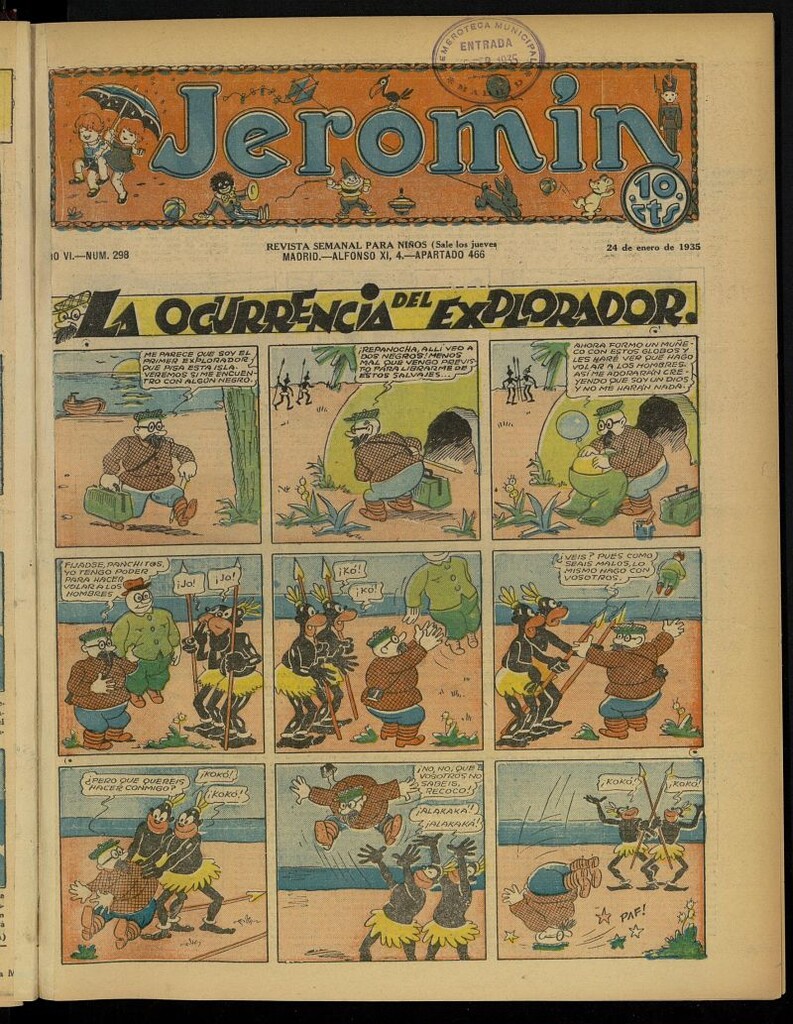 Miniatura de Jeromín : revista ilustrada para niños del 24 de enero de 1935, nº 298