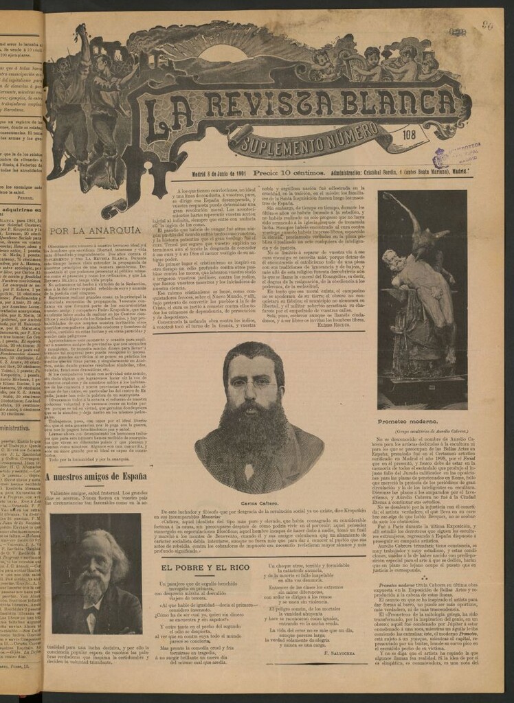 Miniatura de Suplemento a La Revista Blanca. Nº 108