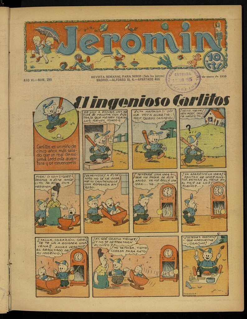 Miniatura de Jeromín : revista ilustrada para niños del 31 de enero de 1935, nº 299