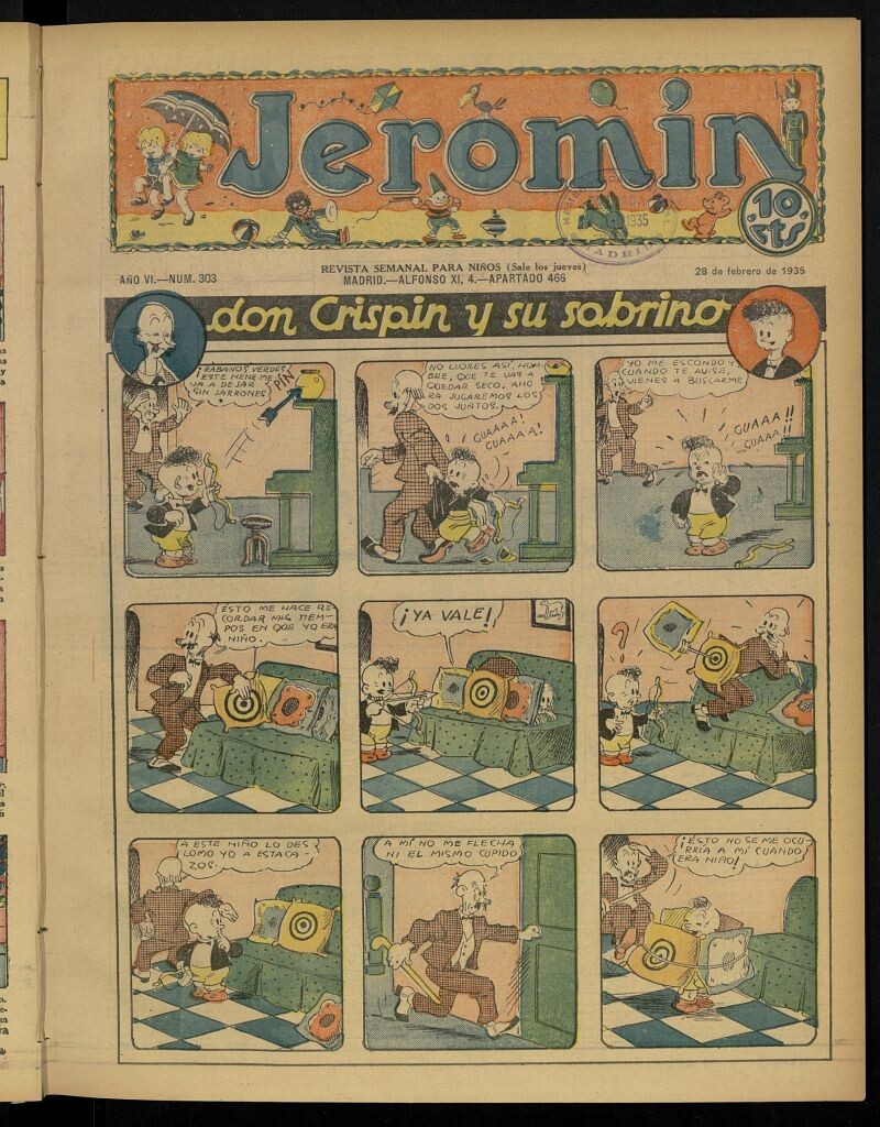 Miniatura de Jeromín : revista ilustrada para niños del 28 de febrero de 1935, nº 303