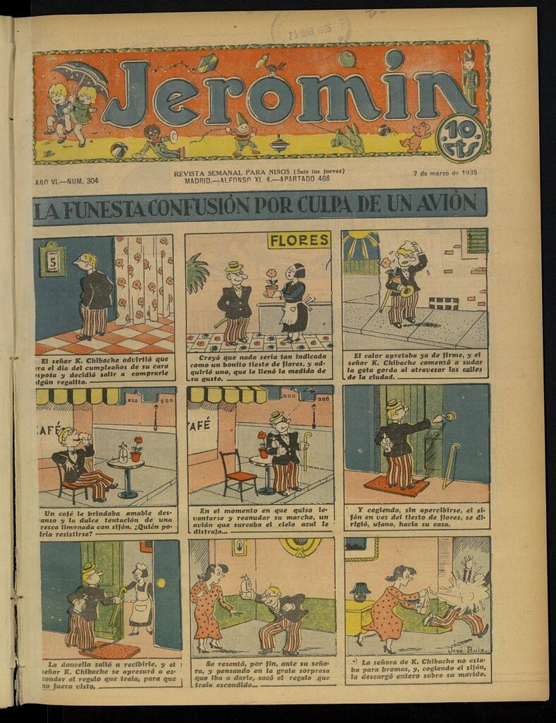 Miniatura de Jeromín : revista ilustrada para niños del 7 de marzo de 1935, nº 304