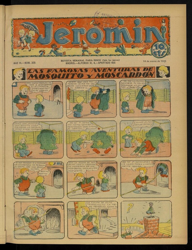 Miniatura de Jeromín : revista ilustrada para niños del 14 de marzo de 1935, nº 305