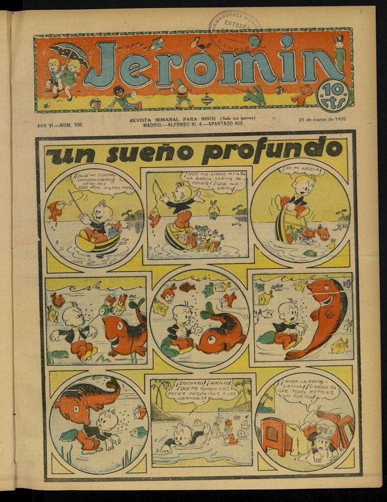 Miniatura de Jeromín : revista ilustrada para niños del 21 de marzo de 1935, nº 306