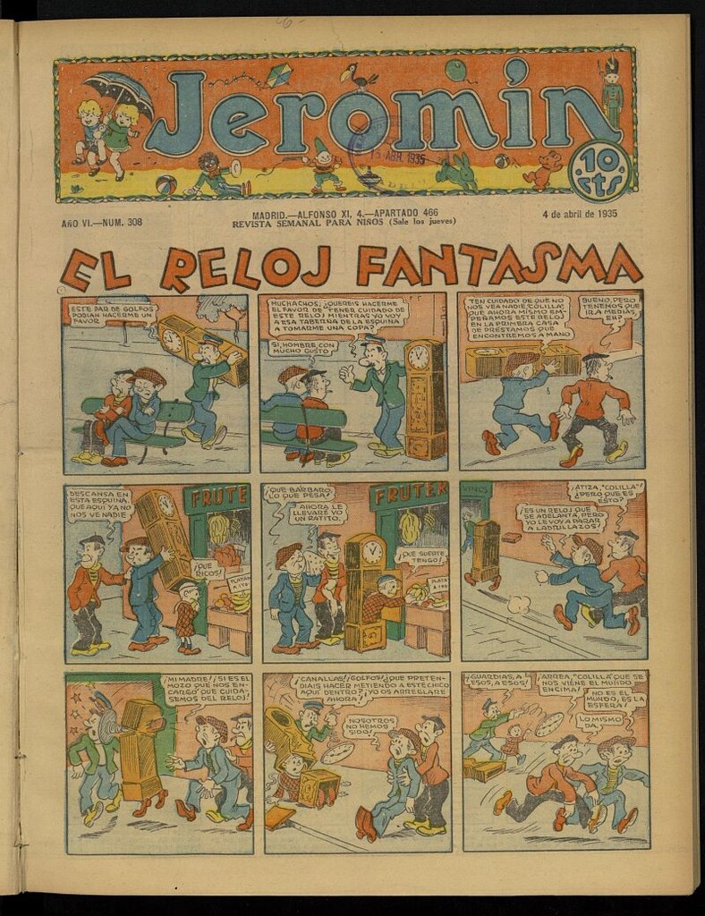 Miniatura de Jeromín : revista ilustrada para niños del 4 de abril de 1935, nº 308