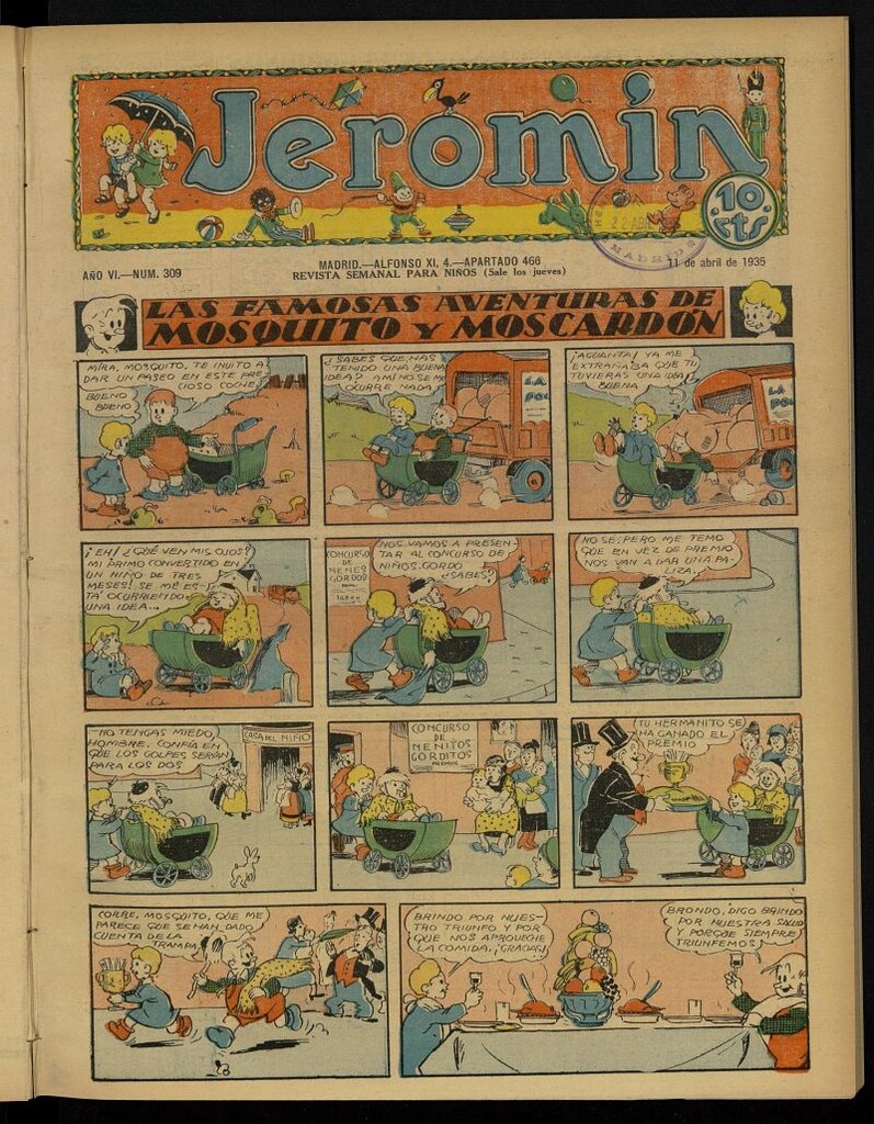 Miniatura de Jeromín : revista ilustrada para niños del 11 de abril de 1935, nº 309