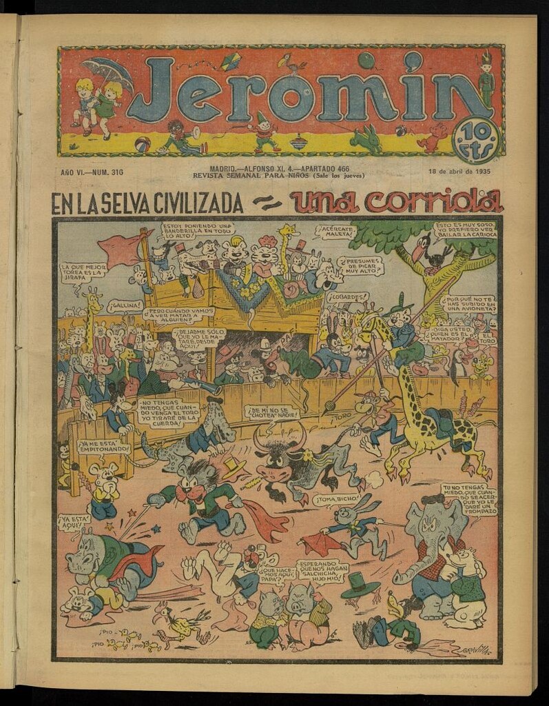 Miniatura de Jeromín : revista ilustrada para niños del 18 de abril de 1935, nº 310