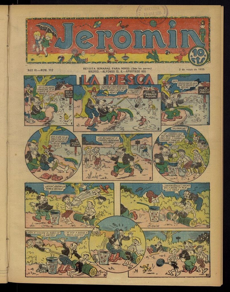 Miniatura de Jeromín : revista ilustrada para niños del 2 de mayo de 1935, nº 312