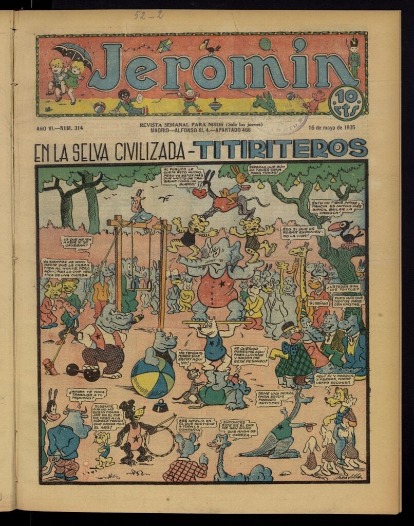 Miniatura de Jeromín : revista ilustrada para niños del 16 de mayo de 1935, nº 314
