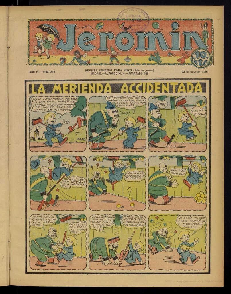 Miniatura de Jeromín : revista ilustrada para niños del 23 de mayo de 1935, nº 315