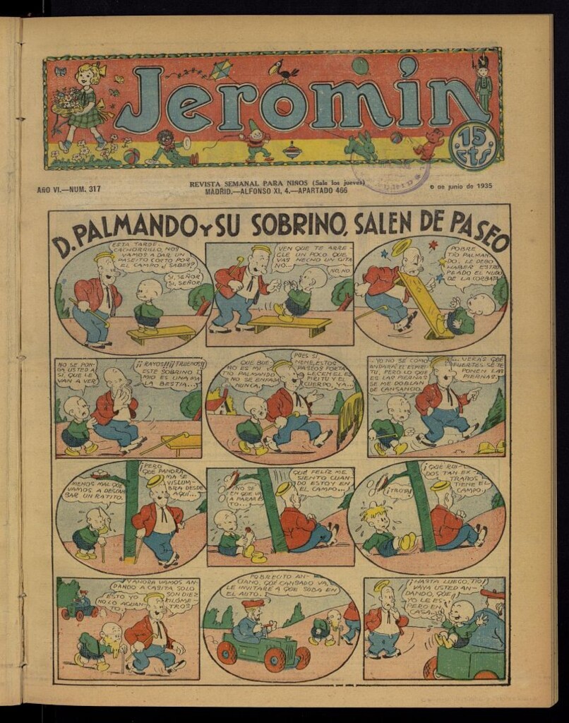 Miniatura de Jeromín : revista ilustrada para niños del 6 de junio de 1935, nº 317