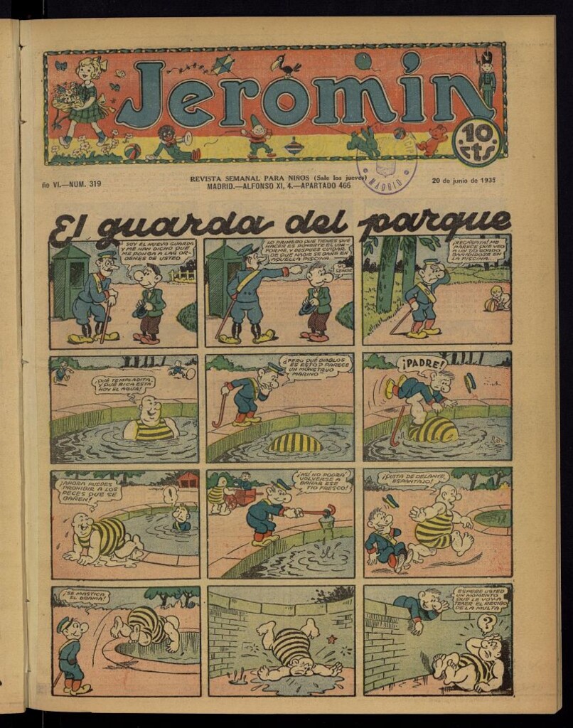Miniatura de Jeromín : revista ilustrada para niños del 20 de junio de 1935, nº 319