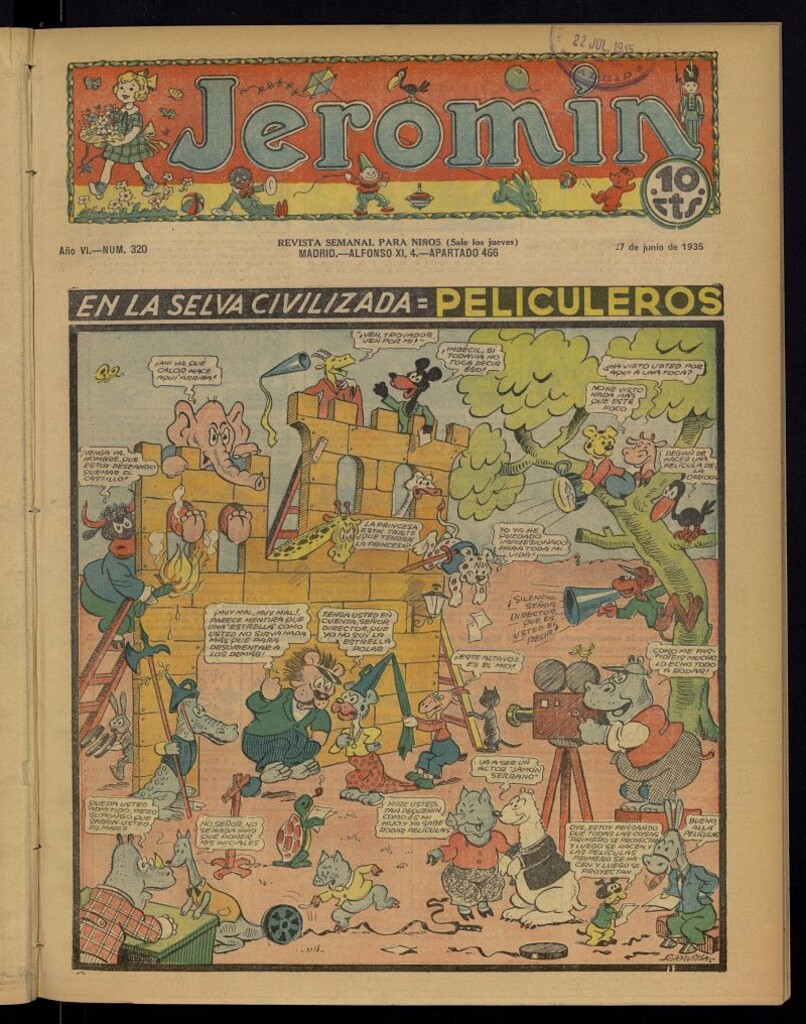 Miniatura de Jeromín : revista ilustrada para niños del 27 de junio de 1935, nº 320