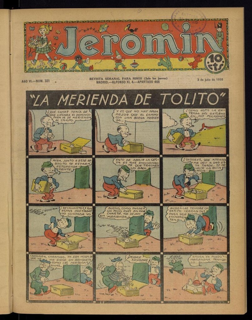 Miniatura de Jeromín : revista ilustrada para niños del 3 de julio de 1935, nº 321