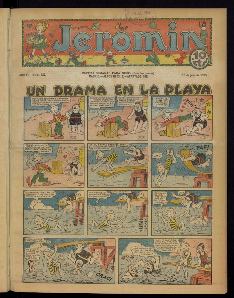 Miniatura de Jeromín : revista ilustrada para niños del 10 de julio de 1935, nº 322
