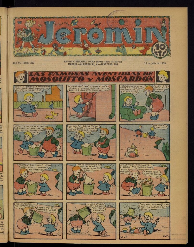 Miniatura de Jeromín : revista ilustrada para niños del 18 de julio de 1935, nº 323